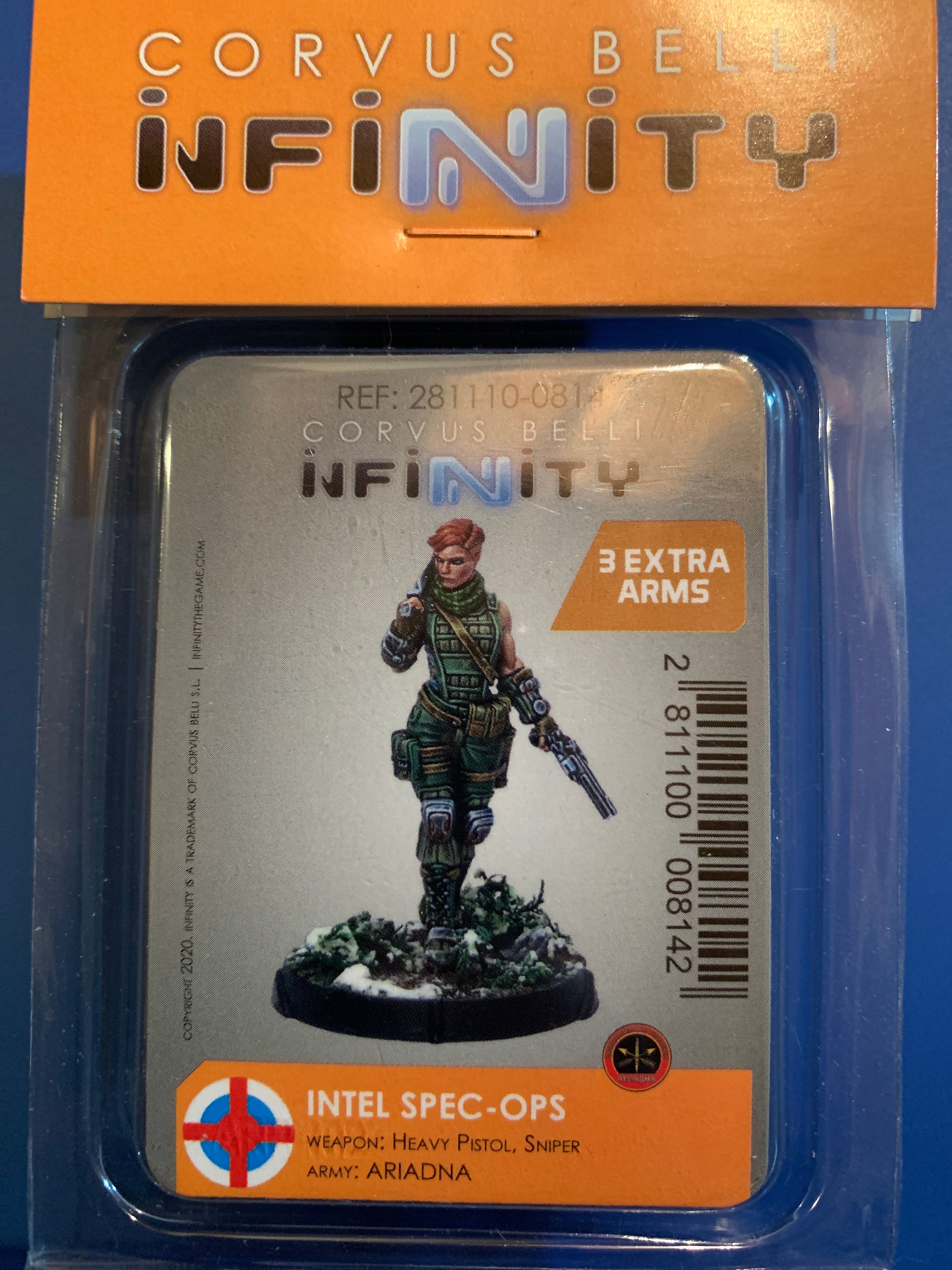 Ariadna: Intel Spec-Ops (3 extra arms, Heavy Pistol, Sniper)