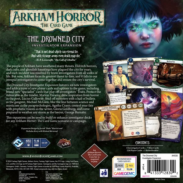 Arkham Horror LCG The Drowned City Investigator Expansion - Image 2