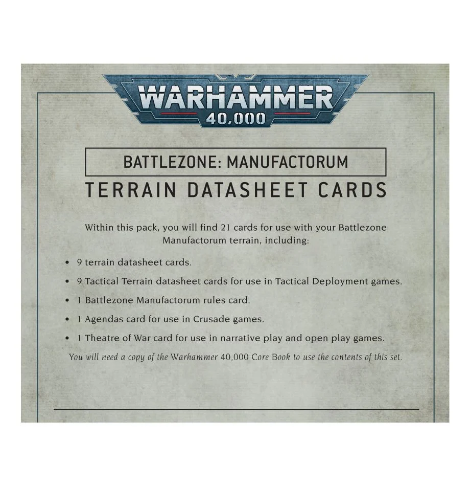Battlezone: Manufactorum – Terrain Datasheet Cards - Image 4