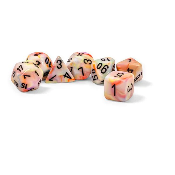 Chessex: Festive: Mega-Hedral 7pc Circus/Black