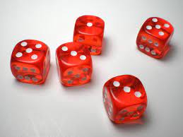 Chessex: Translucent 16mm Orange / White  (12)