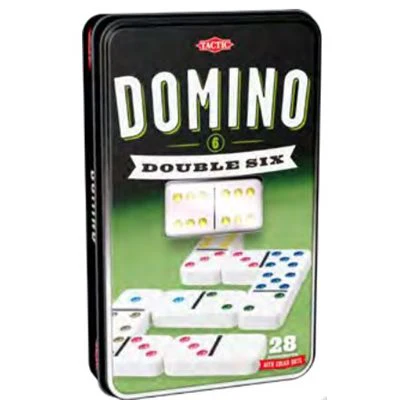 Domino Double Six Tin