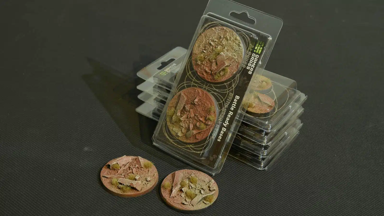 Gamer Grass: Badlands Bases, Round 60 mm x 2
