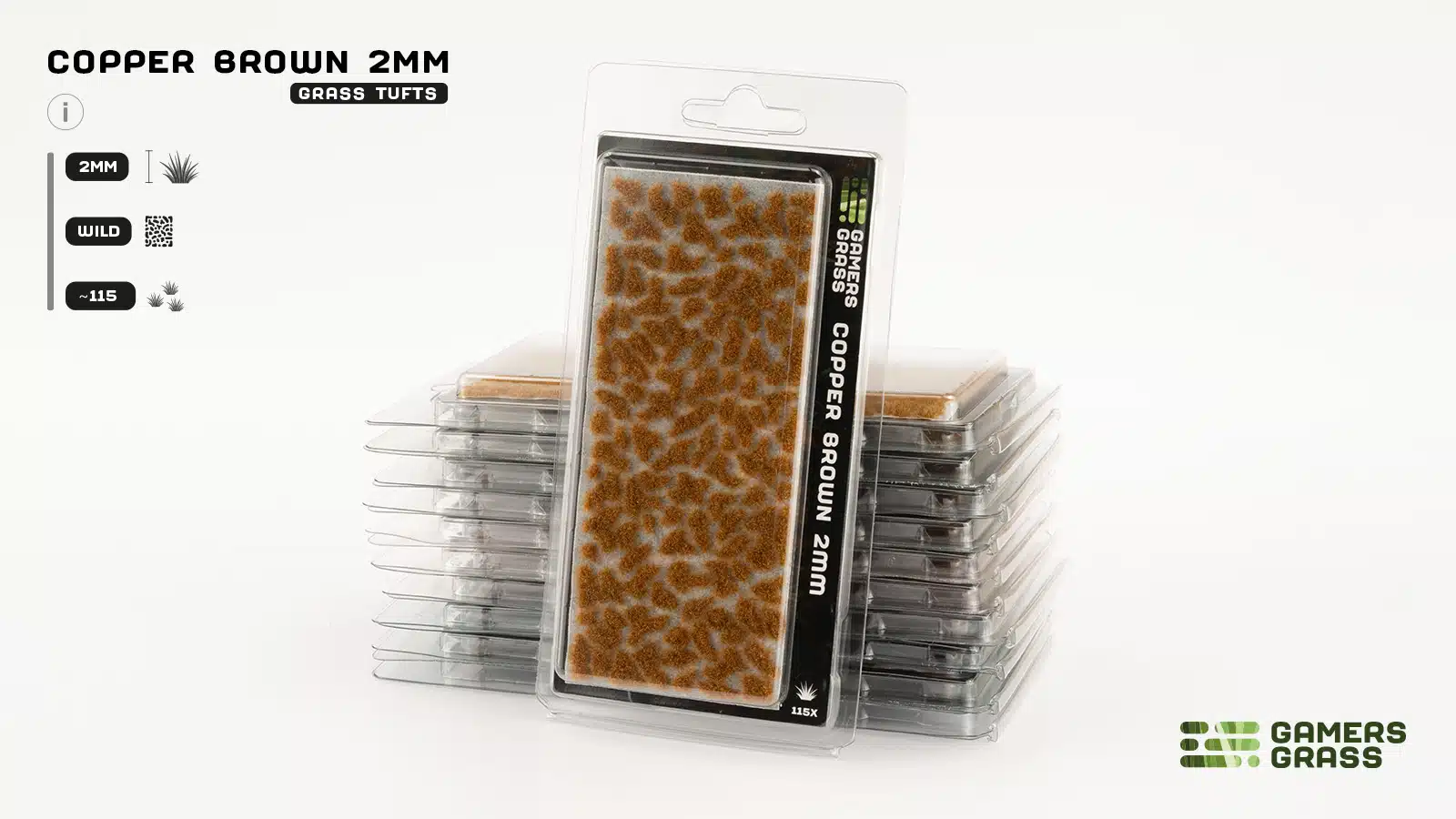 Gamer Grass: Copper Brown Grass Tufts 2mm