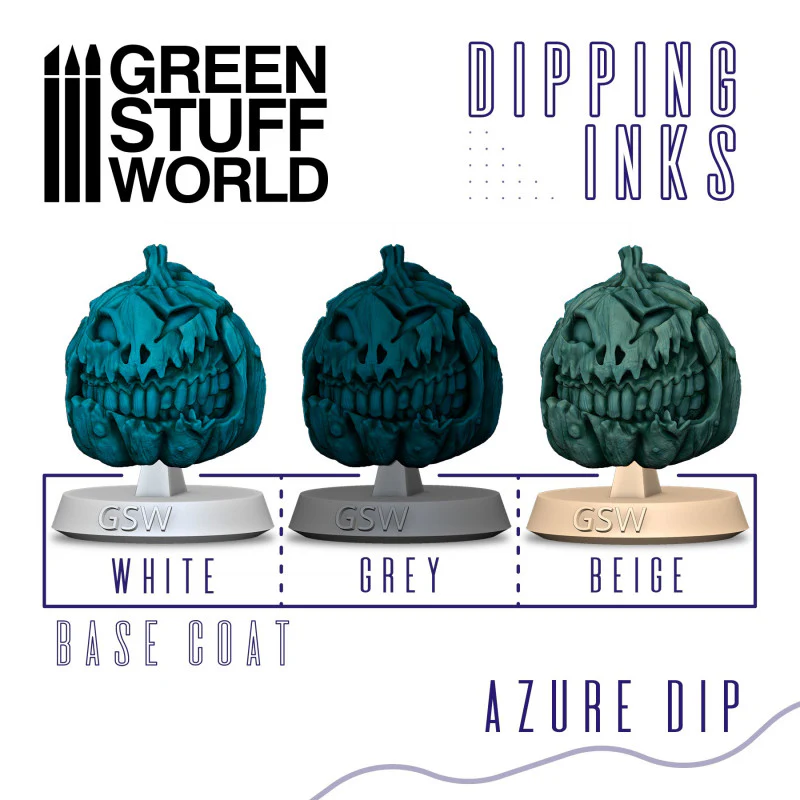 Green Stuff World: Dipping ink 60 ml - AZURE DIP - Image 2