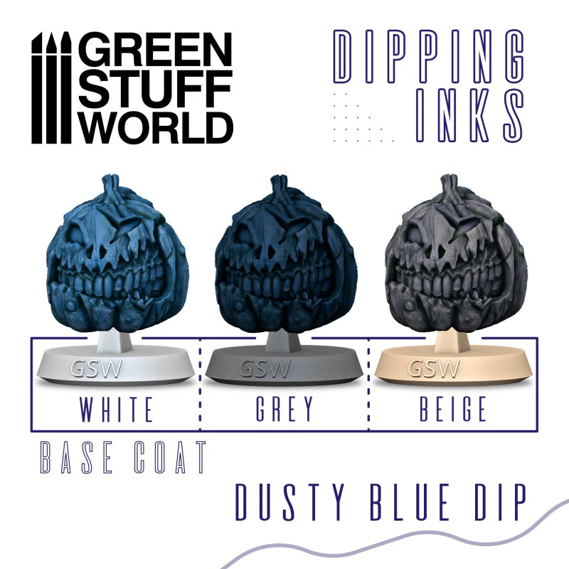 Green Stuff World: Dipping ink 60 ml - DUSTY BLUE DIP - Image 2