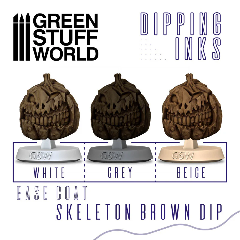 Green Stuff World: Dipping ink 60 ml - SKELETON BROWN DIP - Image 2