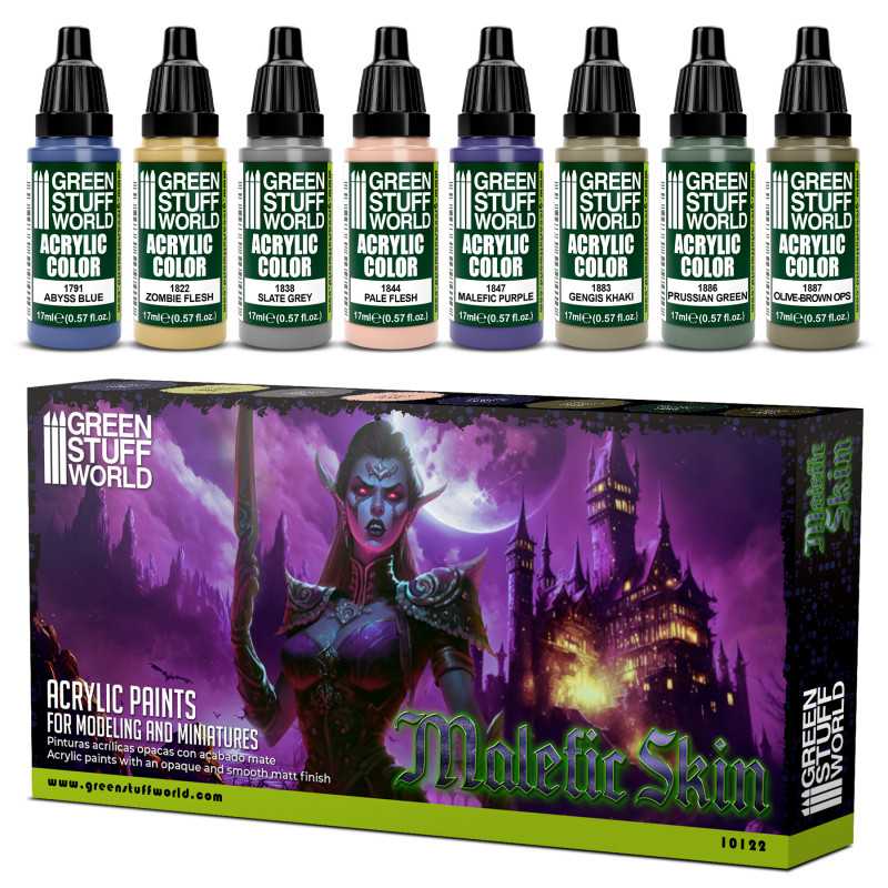Green Stuff World: Malefic Skin Paint set