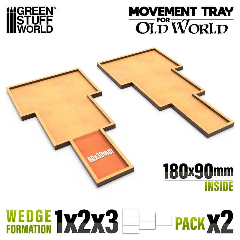 Green Stuff World: MDF Movement Trays 180x90mm 1x2x3