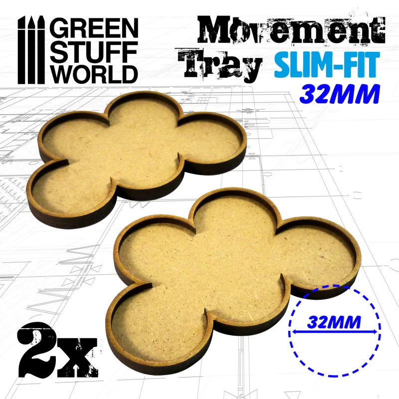 Green Stuff World: Movement Trays 32MM