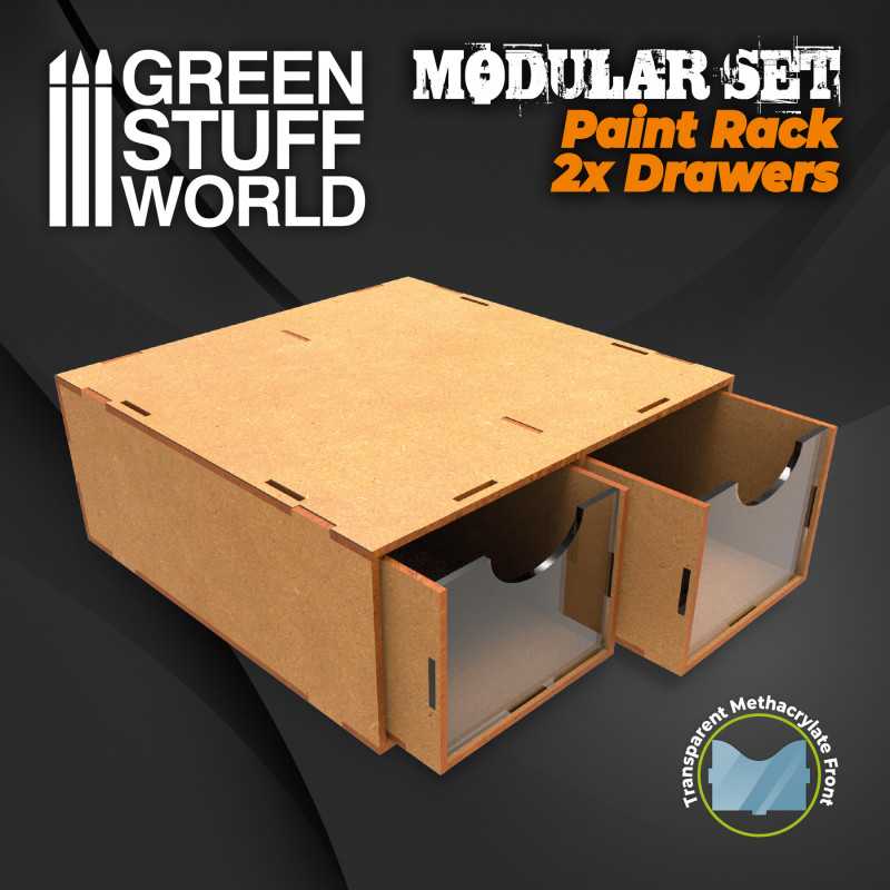 Green Stuff World: Paint Rack 2x Drawers