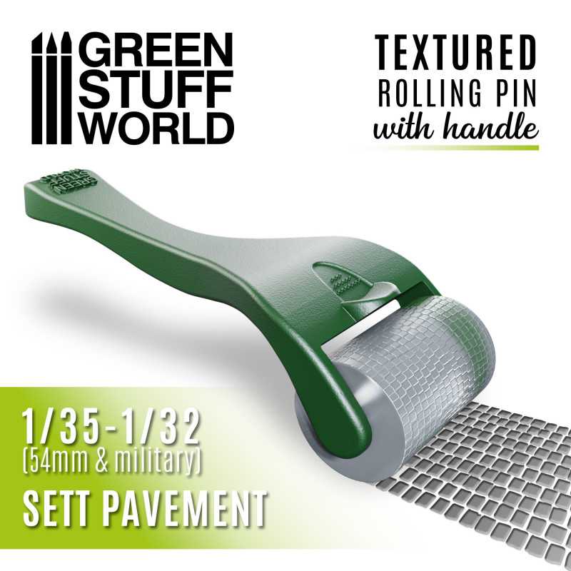 Green Stuff World: Rolling Pin With Handle Set Pavement