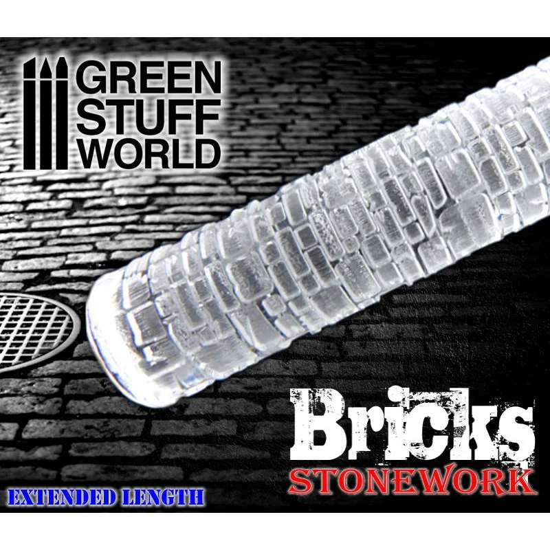 Green Stuff World: Small Bricks Rolling Pin - Image 2
