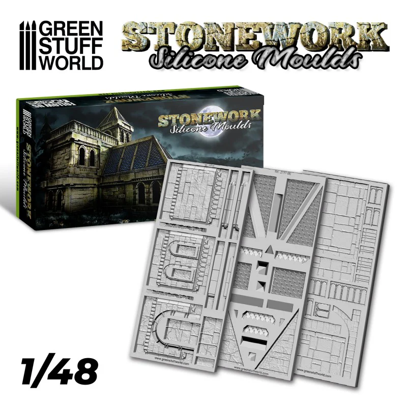 Green Stuff World: Stonework Silicone Moulds