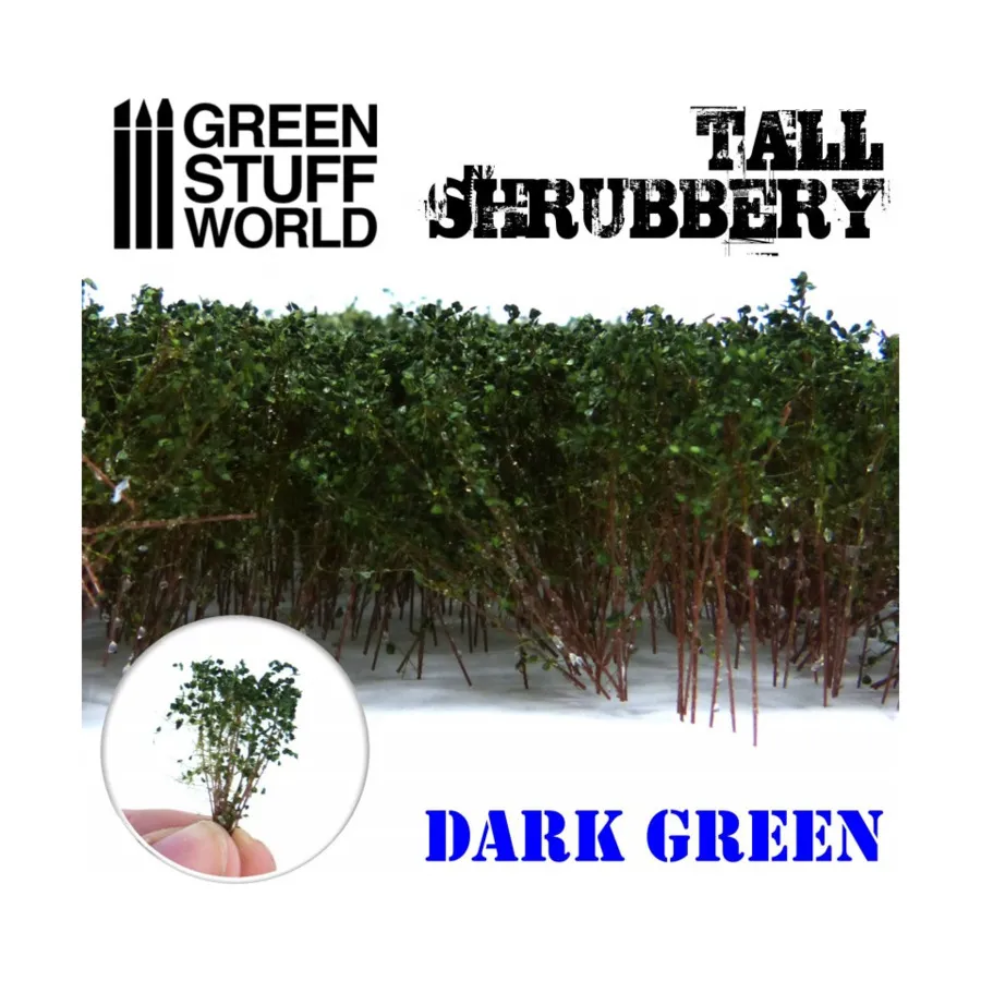 Green Stuff World: Tall Shrubbery Dark Green
