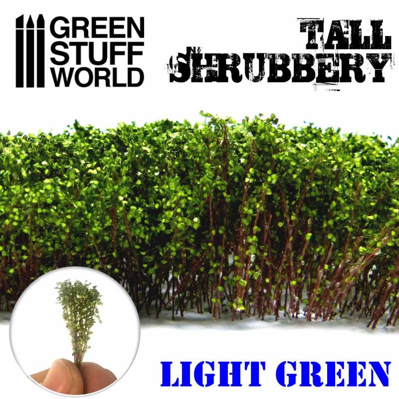 Green Stuff World: Tall Shrubbery Light Green