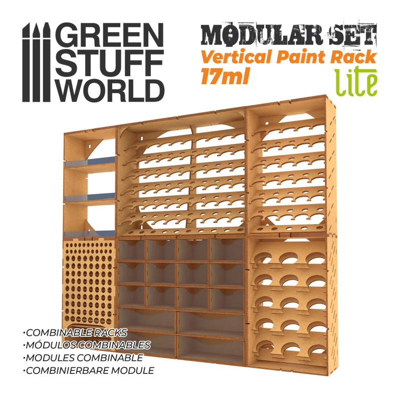 Green Stuff World: Vertical Paint Rack Lite 17ml - Image 2