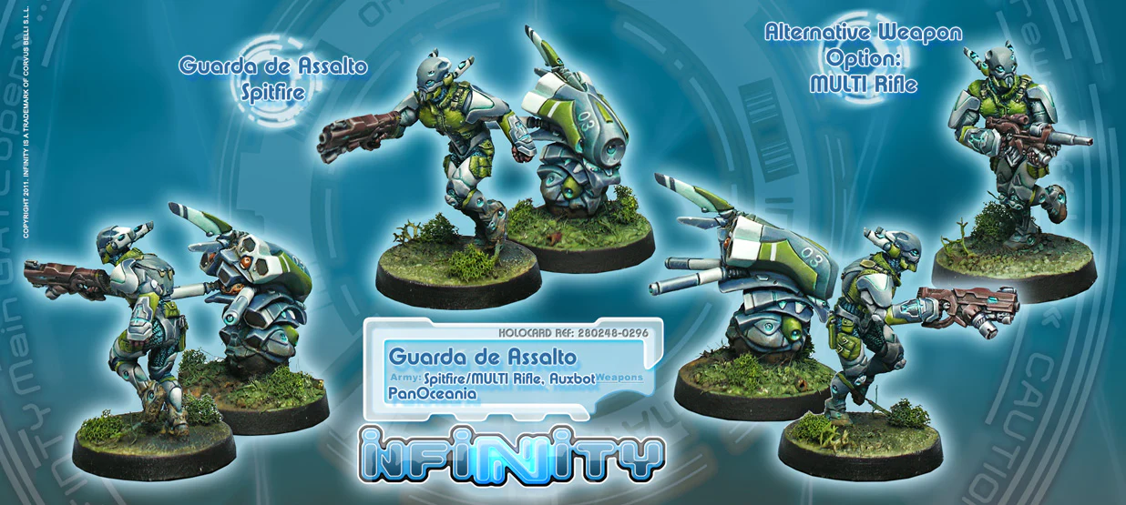 PanOceania: Guarda de Assalto (Spitfire/MultiRifle, Auxbot)