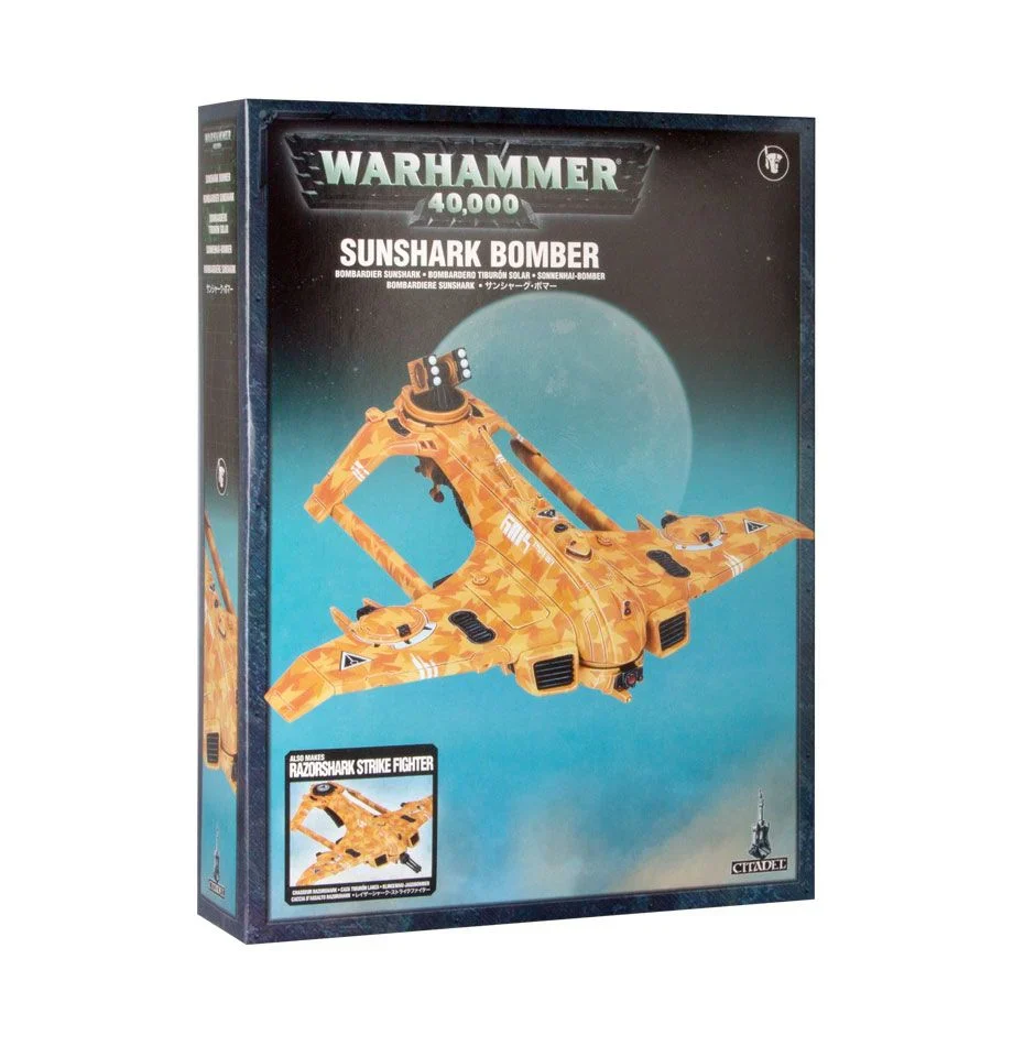 T’au Empire: AX39 Sun Shark Bomber/AX3 Razorshark Strike Fighter*