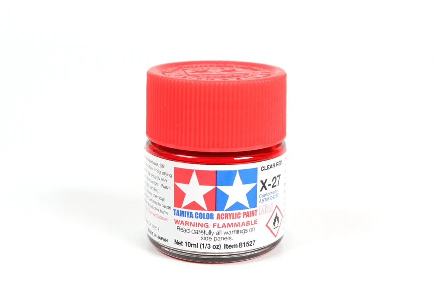 Tamiya Acrylic Mini X-27 Clear Red 10ml
