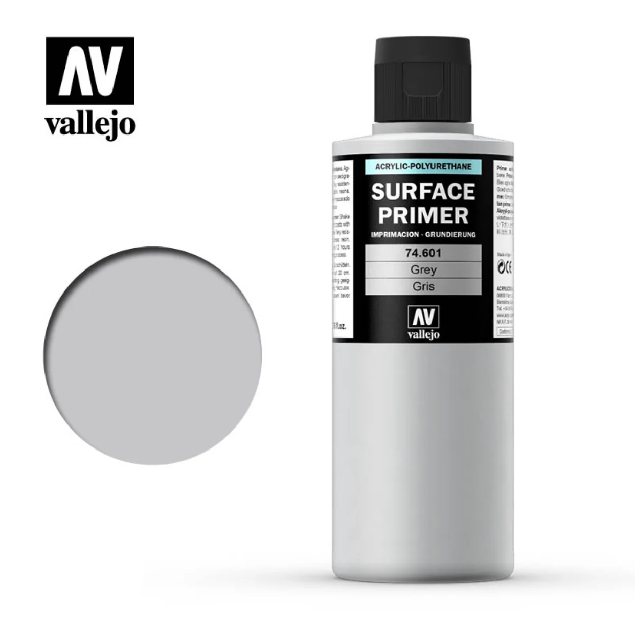Vallejo: Surface Primer Grey 200ml