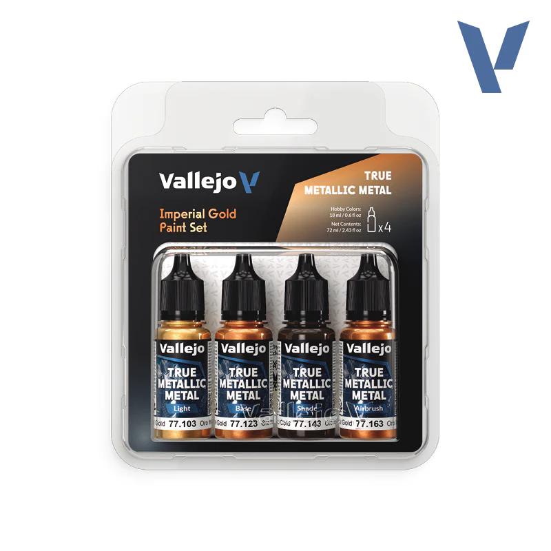 Vallejo True Metallic Metal: Imperial Gold Set